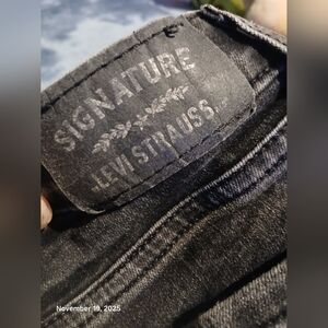 Levi's Black Acid Washed Jeans